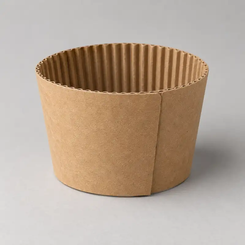 Karton Bardak Sleeve - Kraft
