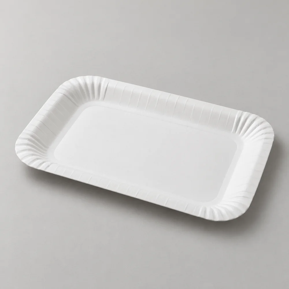 Dikdörtgen Kağıt Tabak (Baskısız, 300 gr)